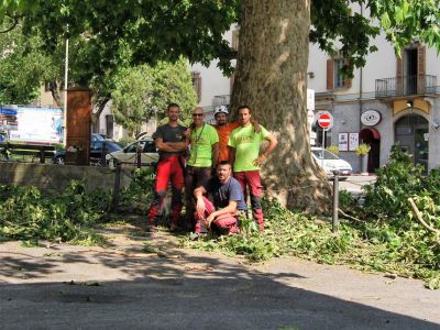 La squadra al lavoro